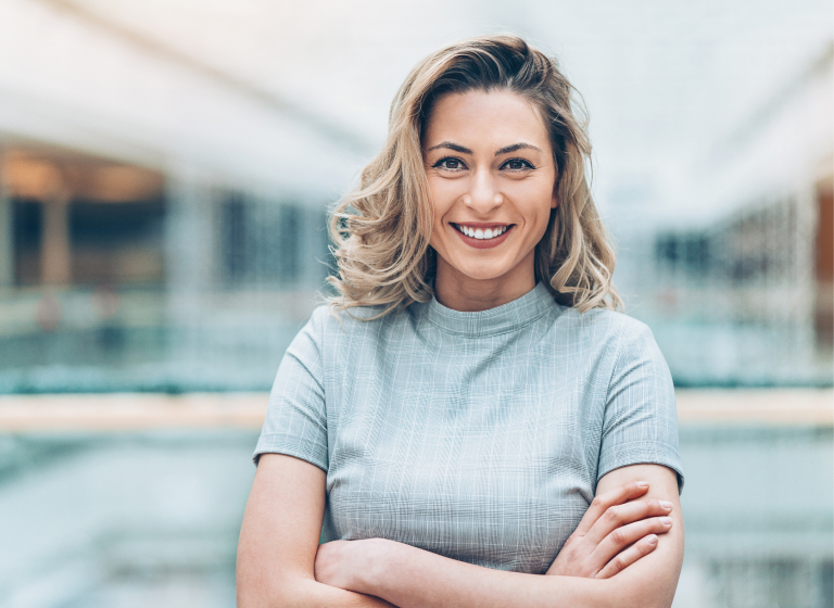 Mujer sonriendo